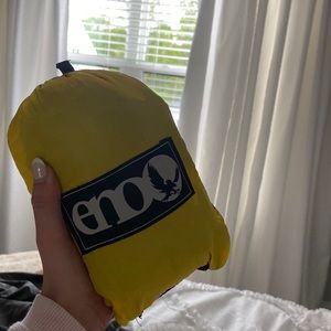 ENO DoubleNest yellow/black hammock + suspension system